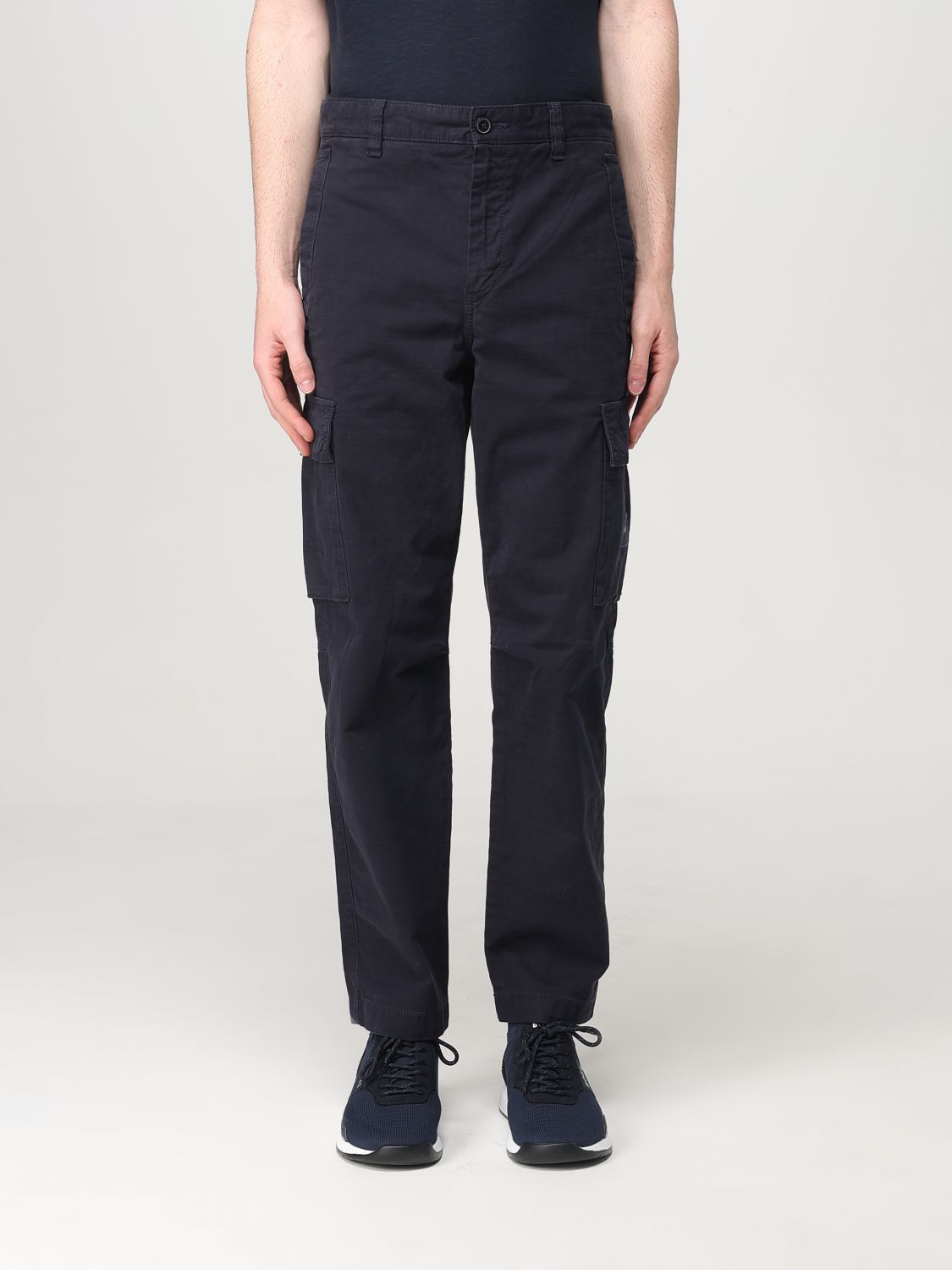 Pants Men color Blue