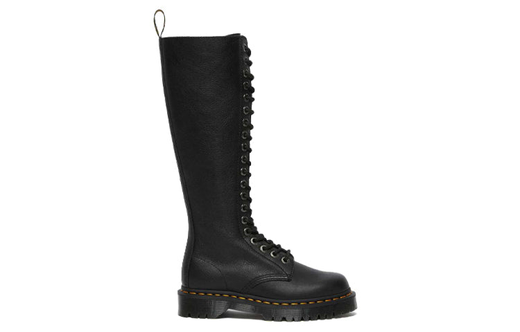 (WMNS) 1B60 Bex Pisa Leather Knee High Boots 'Black Pisa'