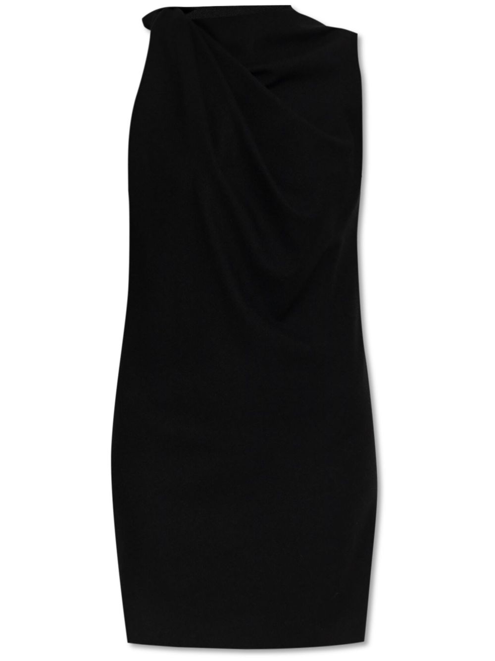 Wool mini dress - Black