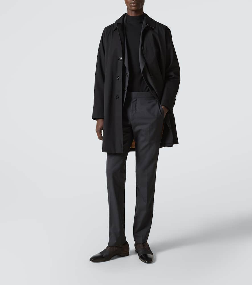 Christian Louboutin Greggo leather-trimmed Oxford shoes