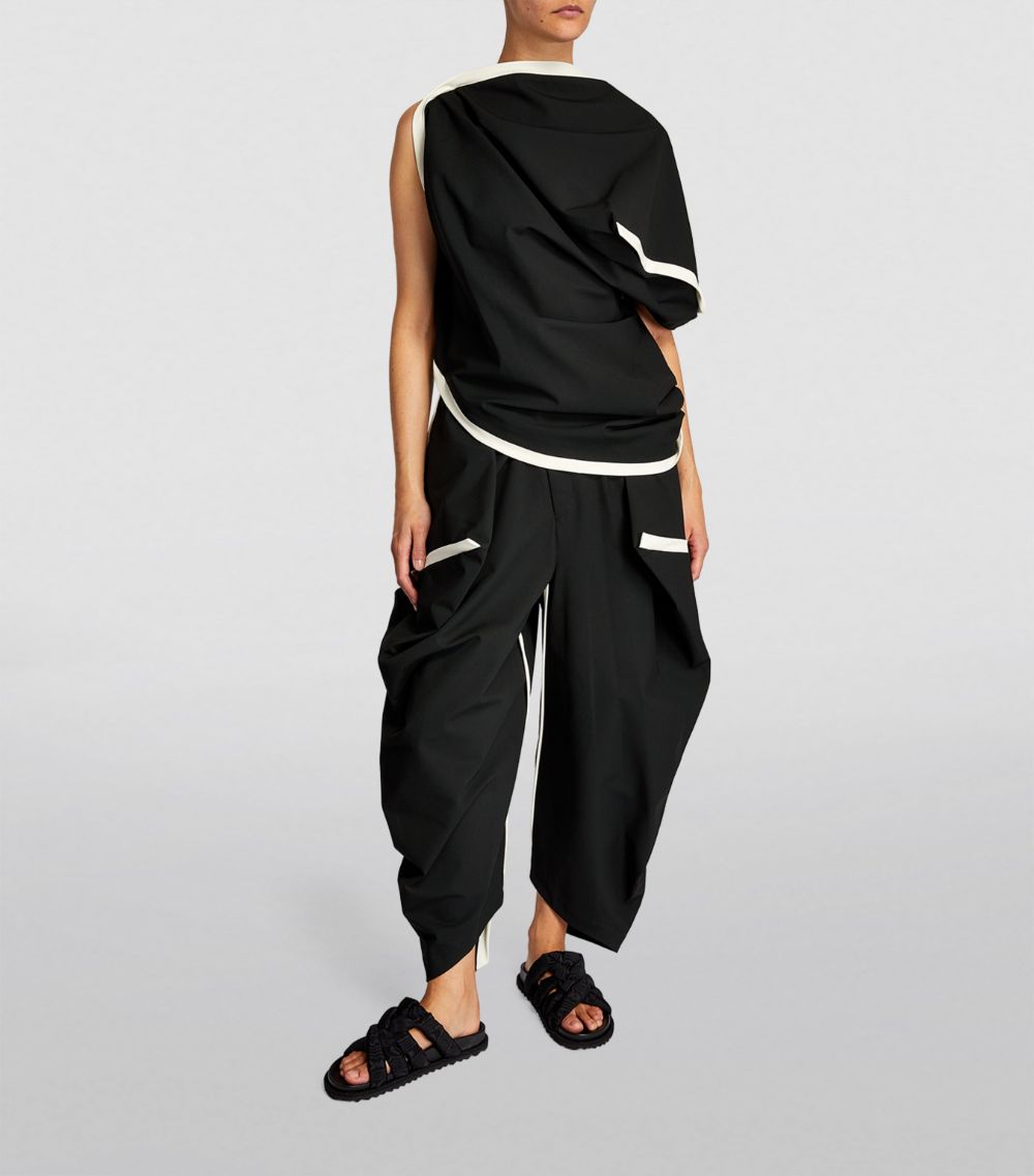 Crepe Assembled Trousers