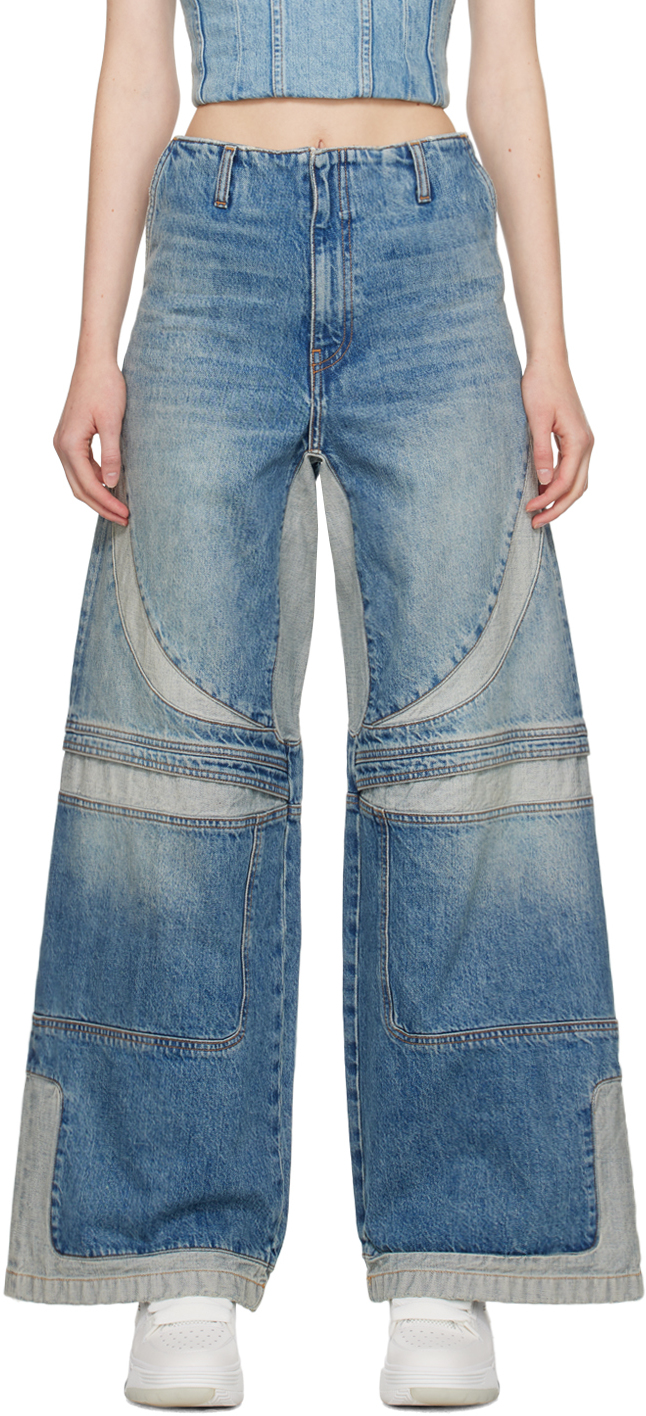 AMIRI Blue Baggy Motocross Jeans