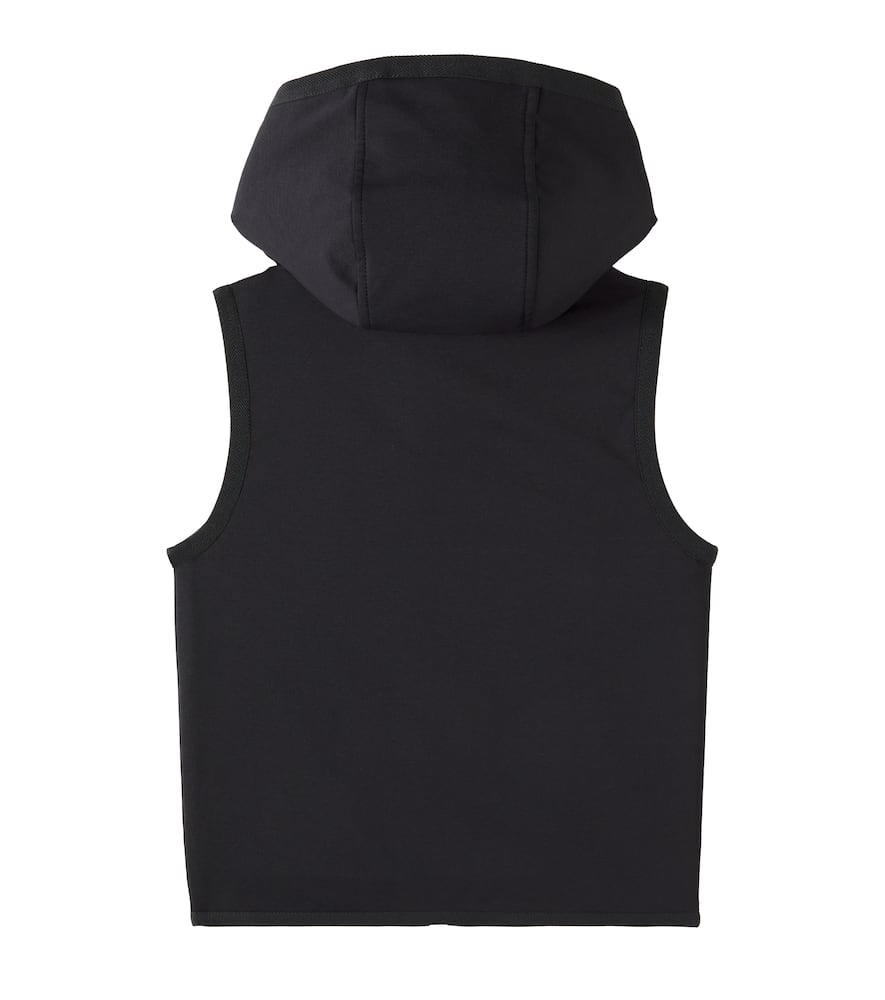 Cotton-blend jersey vest