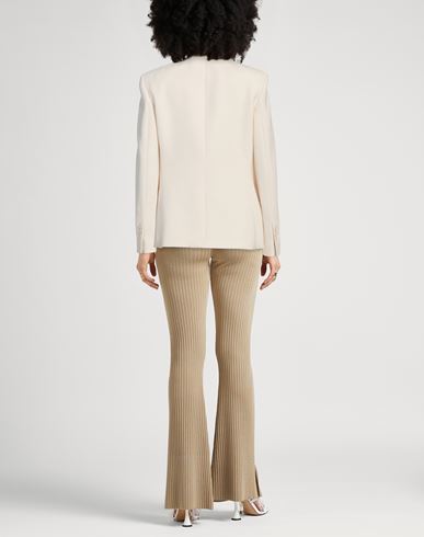 Theory Woman Blazer Beige Size 4 Triacetate, Polyester