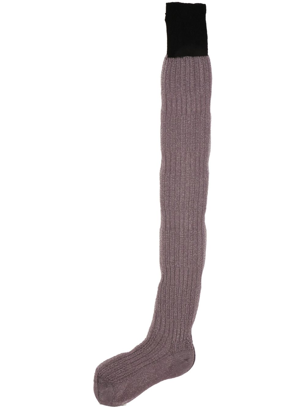 Ribbed tights - Purple
