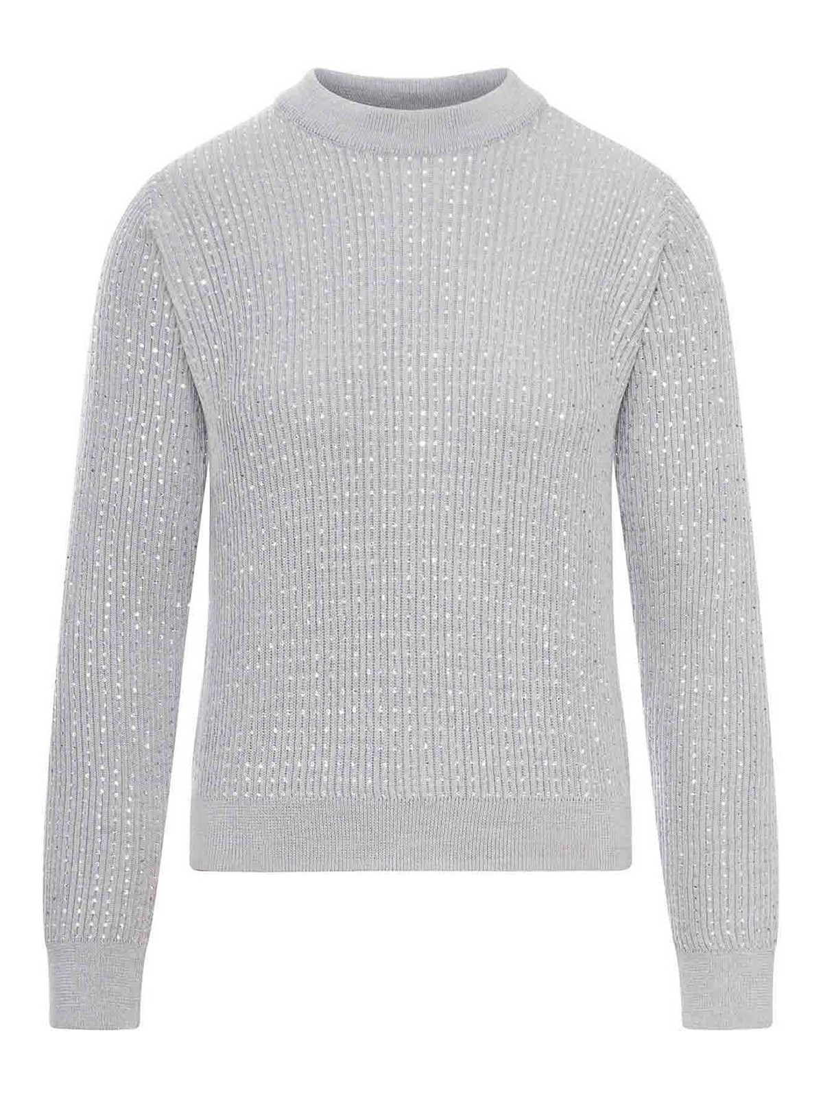 Sweater With All-Over Crystals