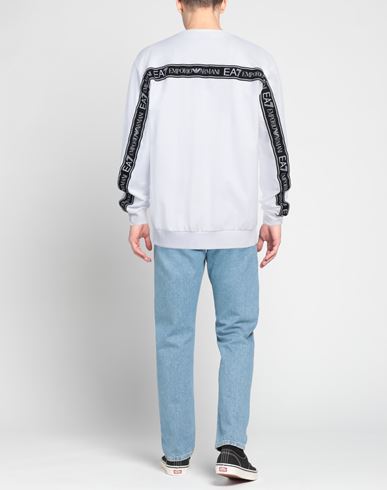 Man Sweatshirt White Size XXXS Cotton, Elastane, Polyamide, Polyester