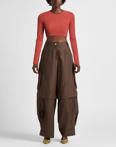 Woman Top Rust Size M Polyamide, Elastane