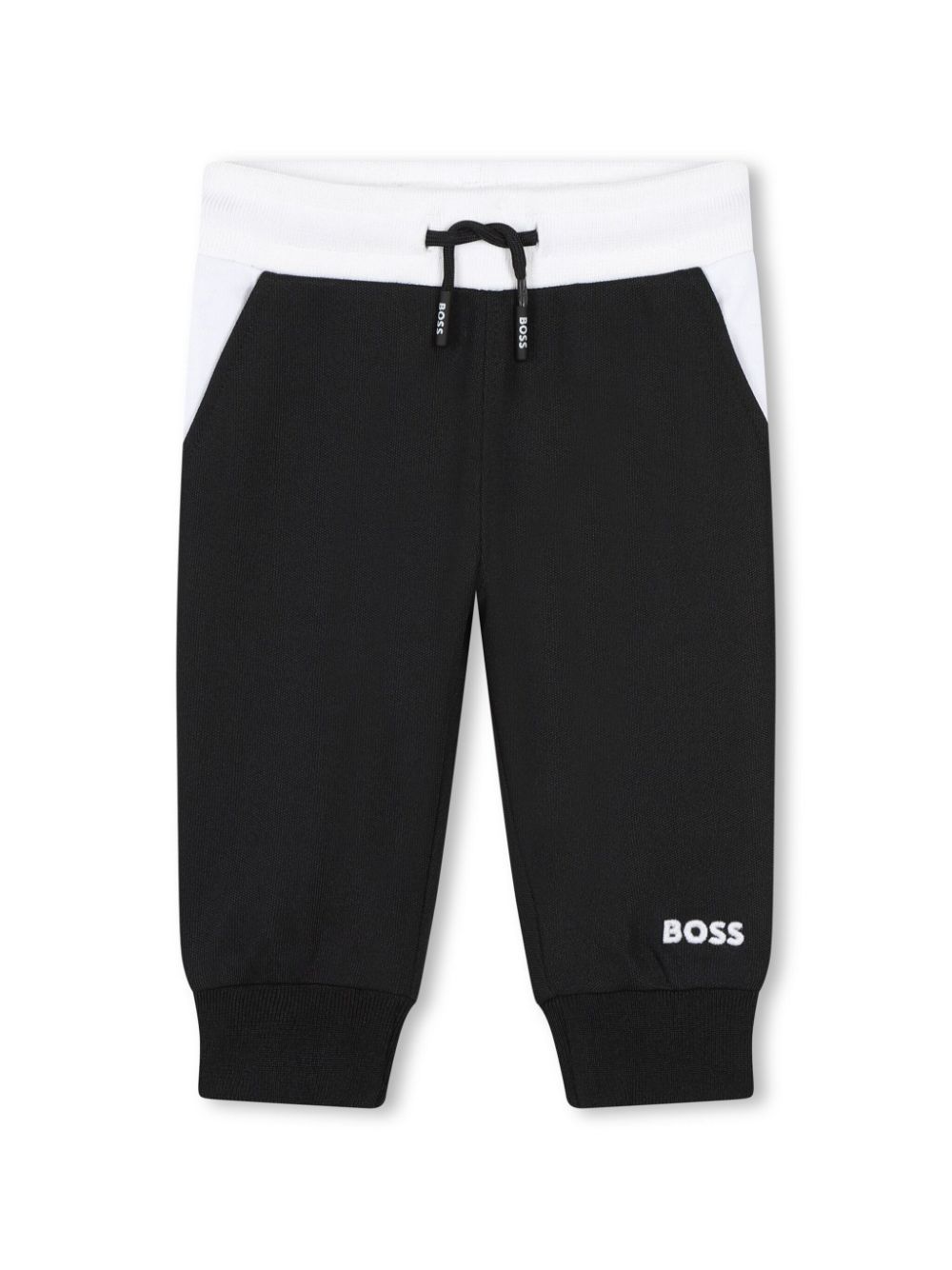 Stripe-print tracksuit - Black