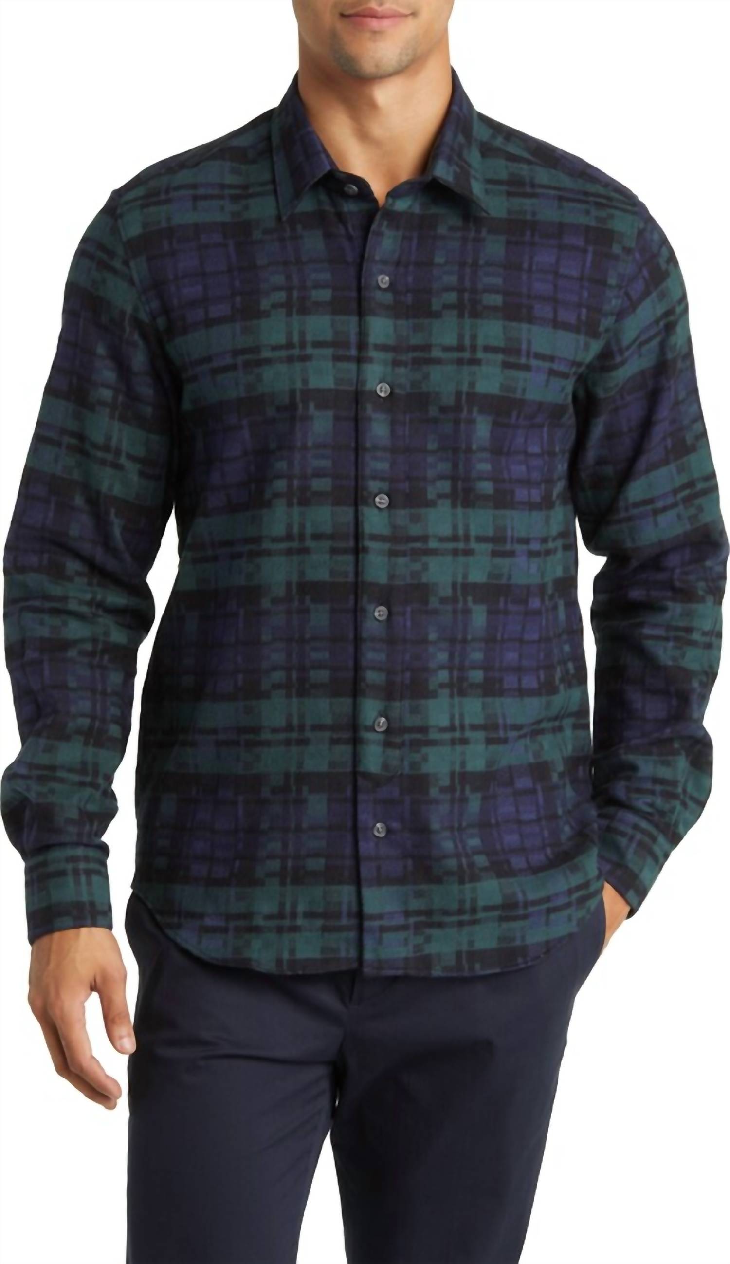 Farley Plaid Button-Up Shirt In Workshop