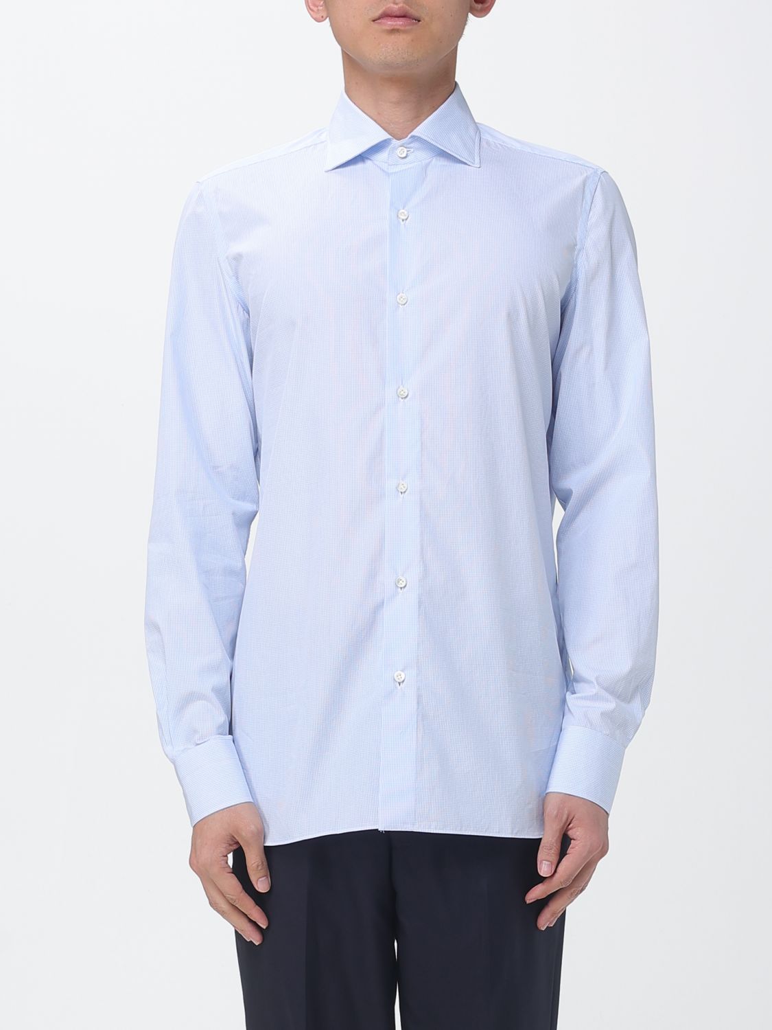 Shirt Men color Sky