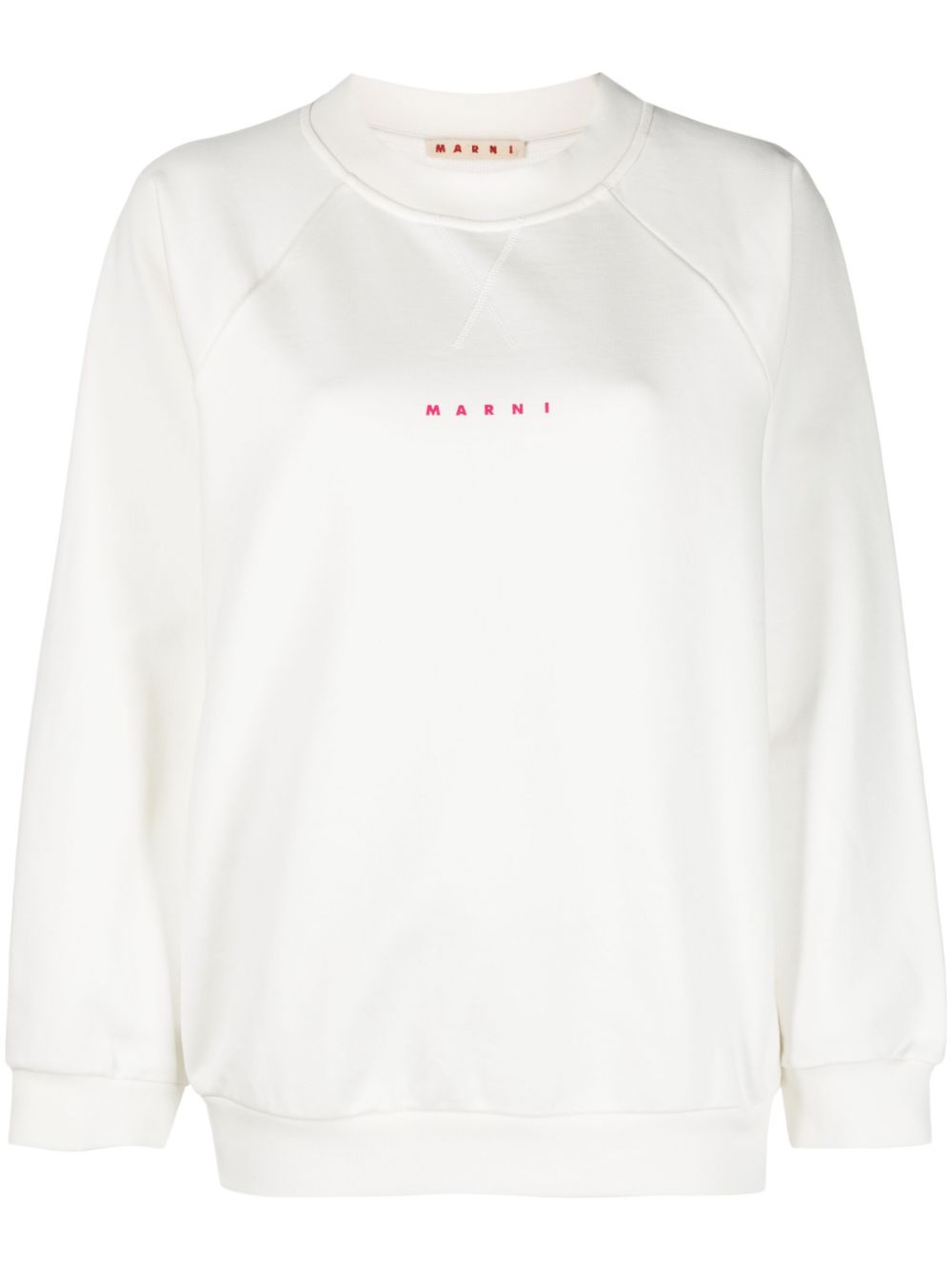 Logo-print cotton sweatshirt - White