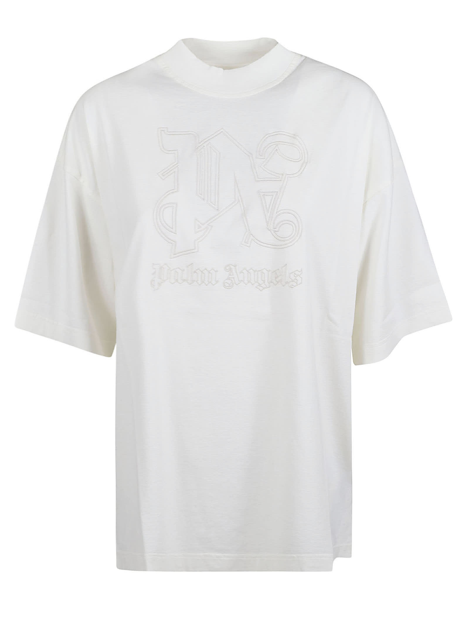 Logo-print T-shirt - Neutrals