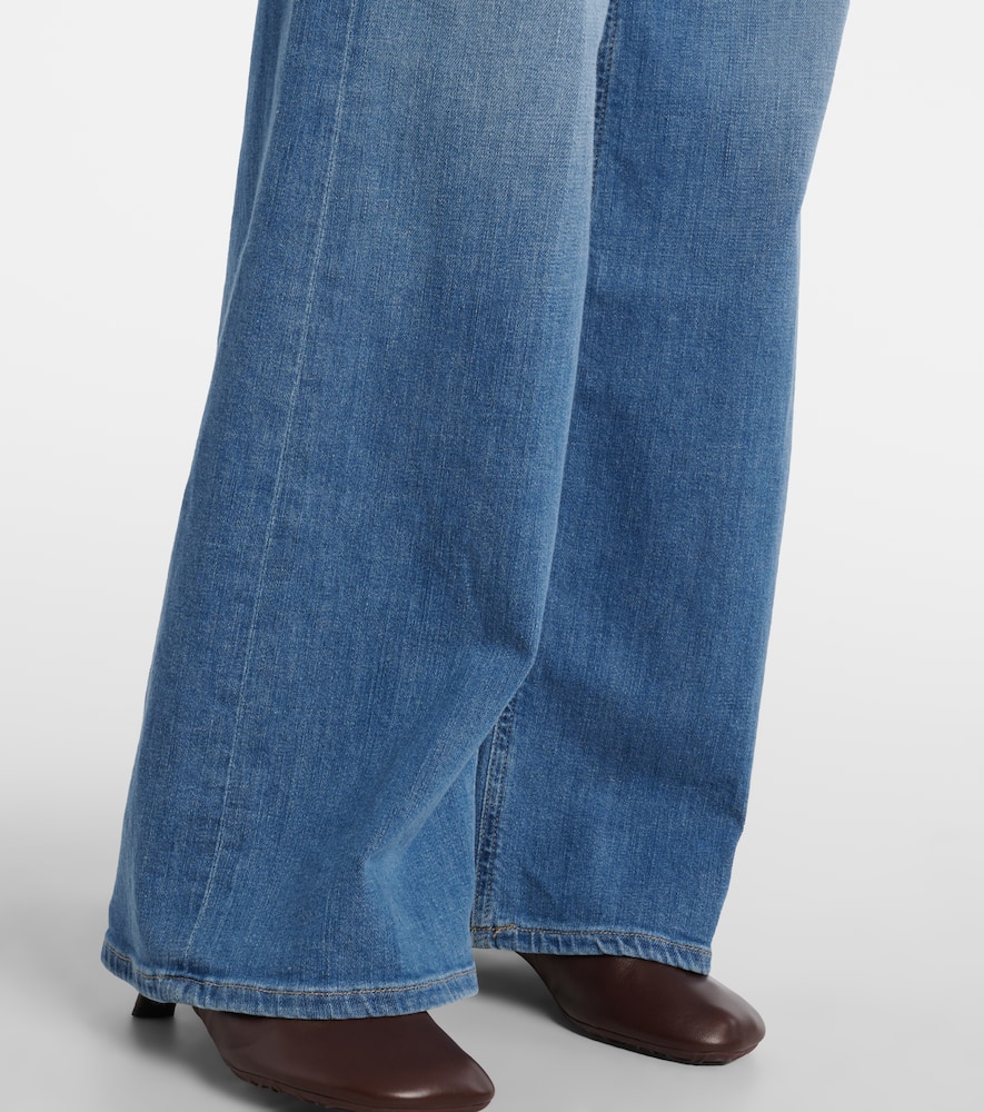 Lyra Long high-rise wide-leg jeans