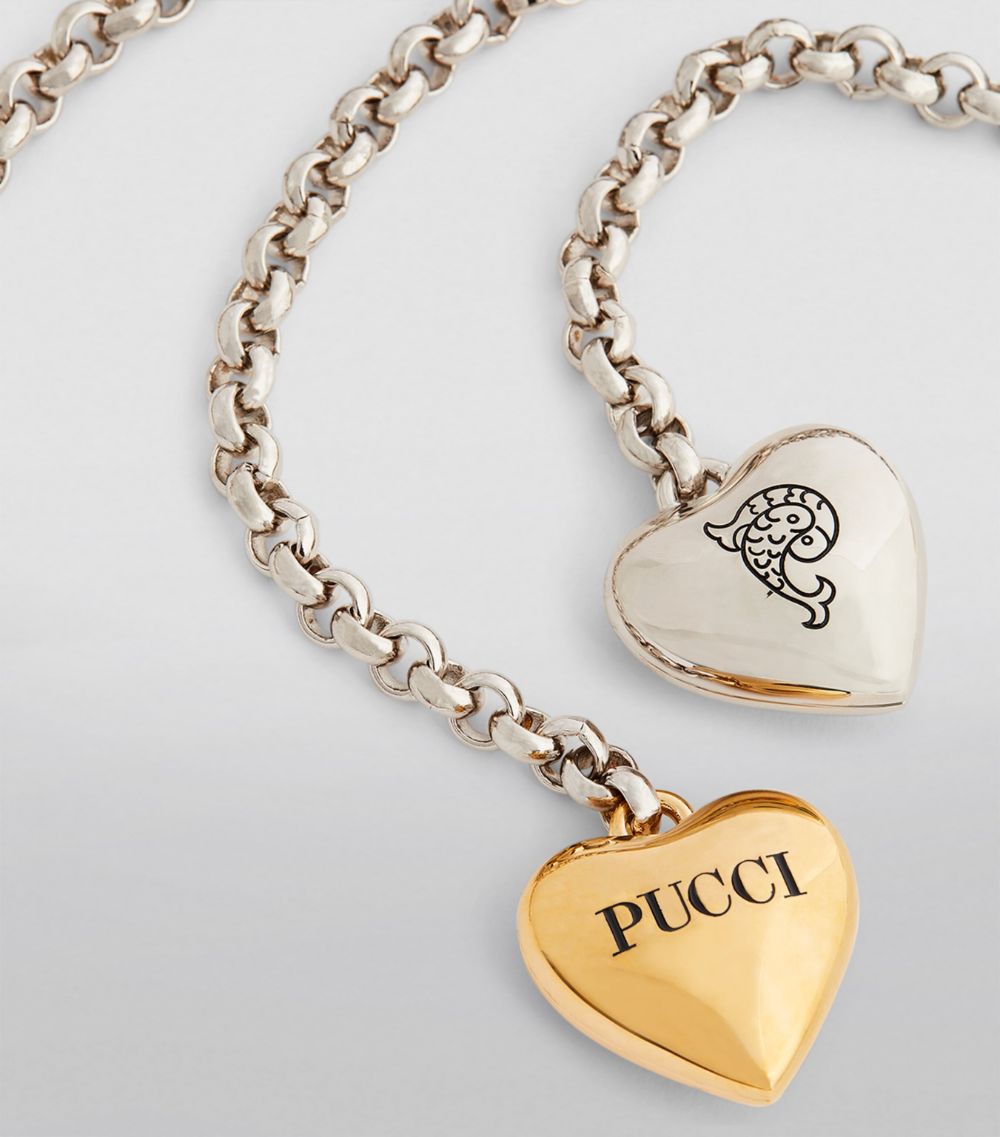 PUCCI Heart Charms Necklace