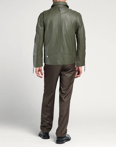 Man Jacket Military green Size L Sheepskin