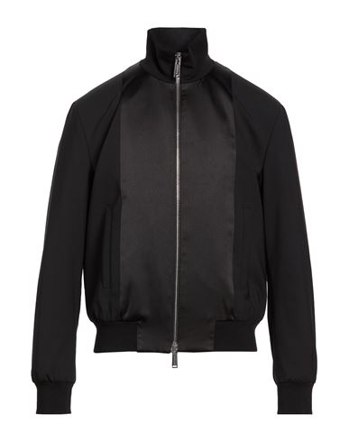 Man Jacket Black Size 34 Virgin Wool, Elastane, Polyester