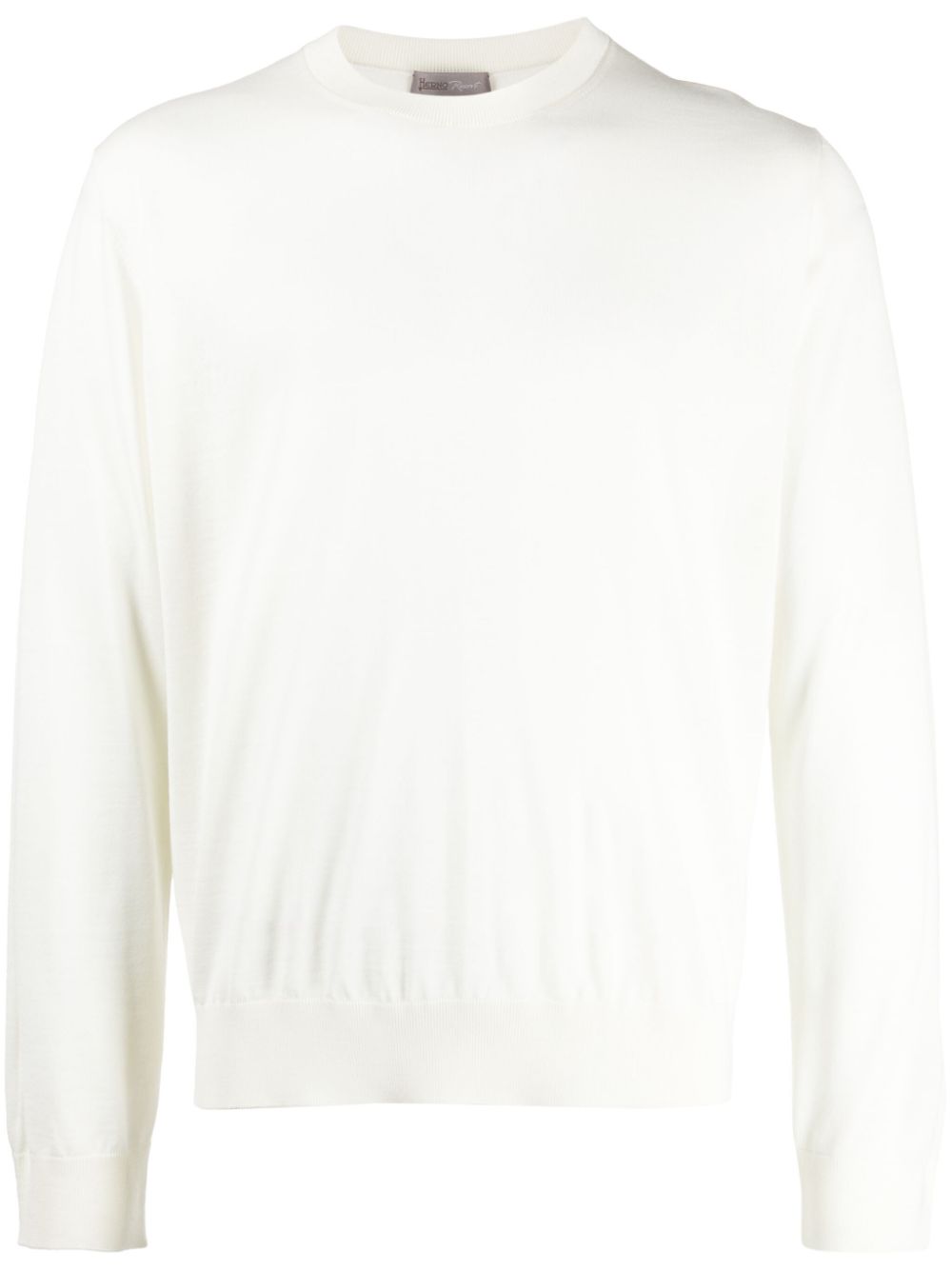 Fine-knit virgin wool jumper - Blue