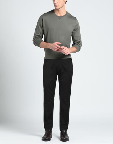 Man Pants Black Size 30 Cotton, Elastane