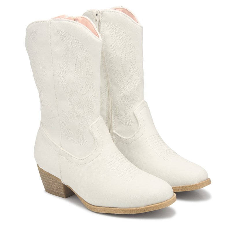 Kids' Howdy Western Boot Little/Big Kid Boots (White)
