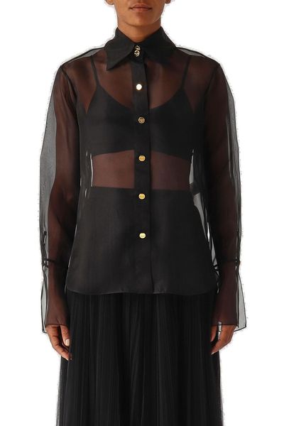 Elisabetta Franchi Sheer Blouse