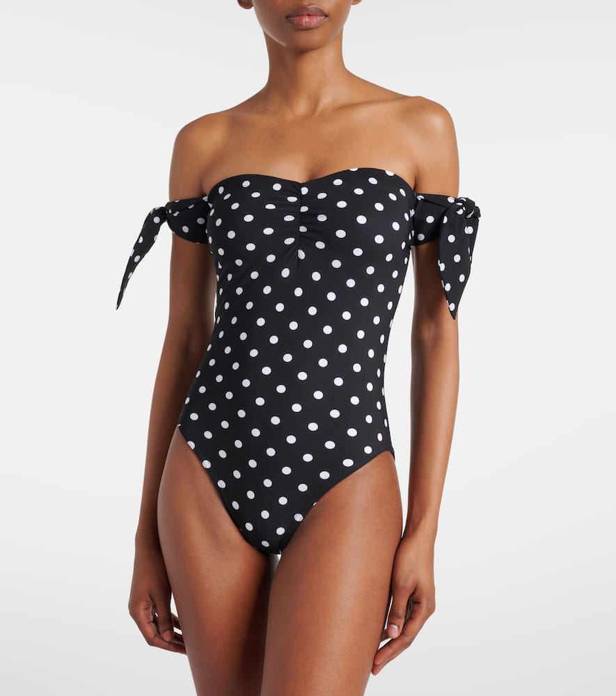 Polka-dot swimsuit