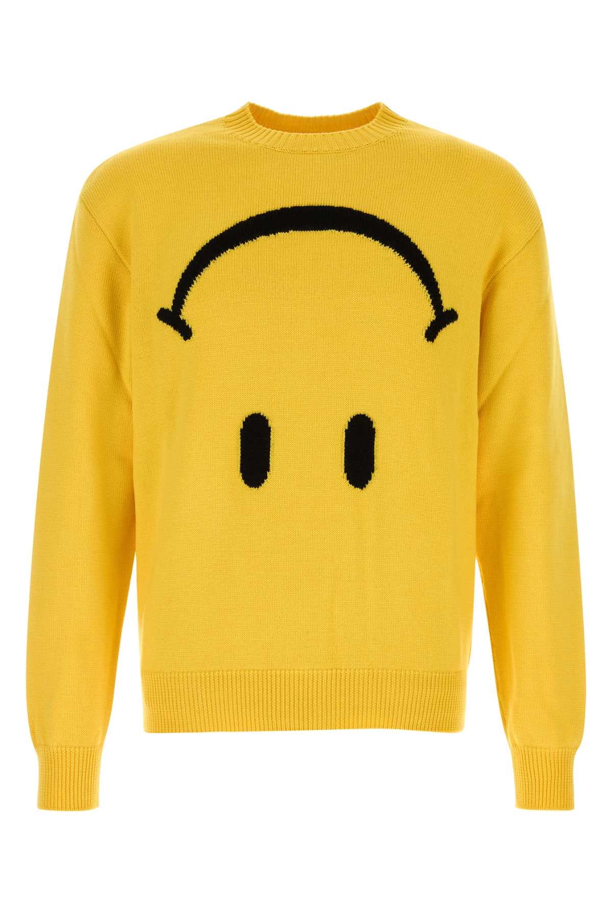 Virgin Wool Sweater — Yellow