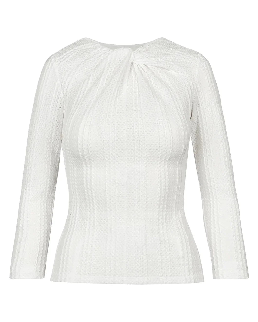 Twist Neck Knit Top