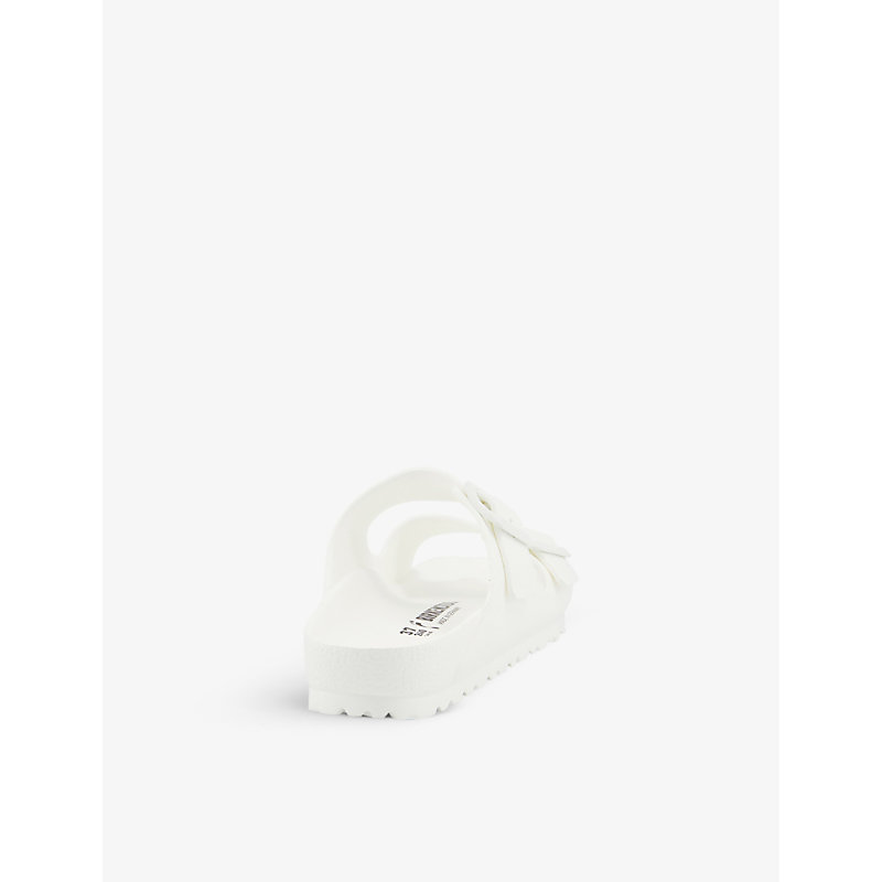 Womens White Eva Arizona Two-strap Rubber Sandals
