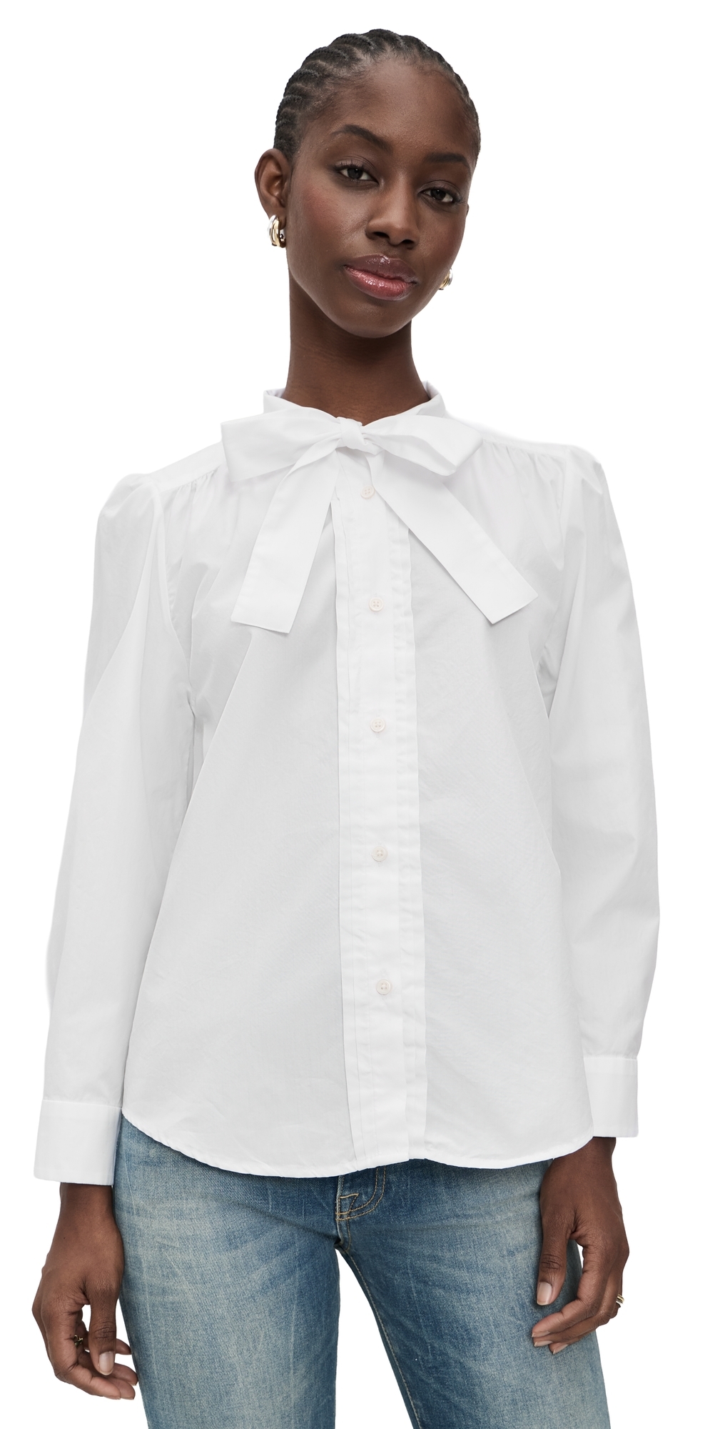 Neck Tie Shirt White