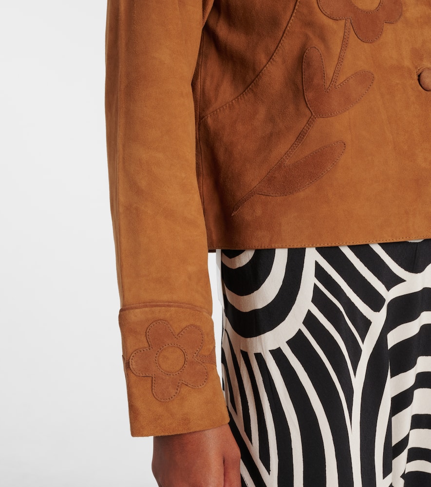 Dionne appliqué suede jacket