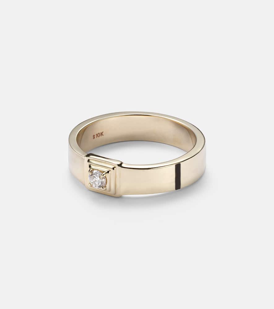 10kt gold ring with diamonds