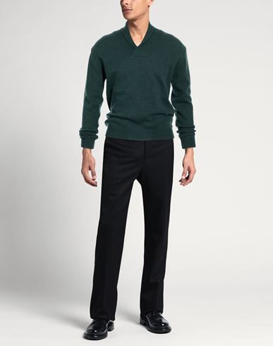 Man Sweater Dark green Size L Wool