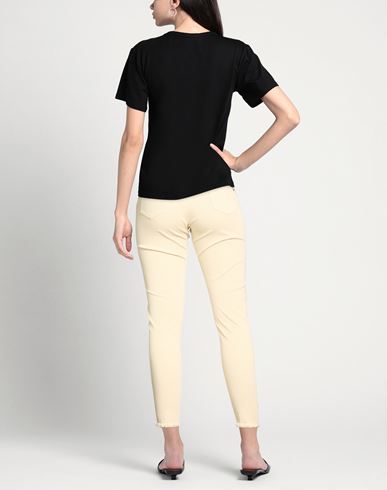 Woman Jeans Beige Size M Cotton, Polyester, Elastane