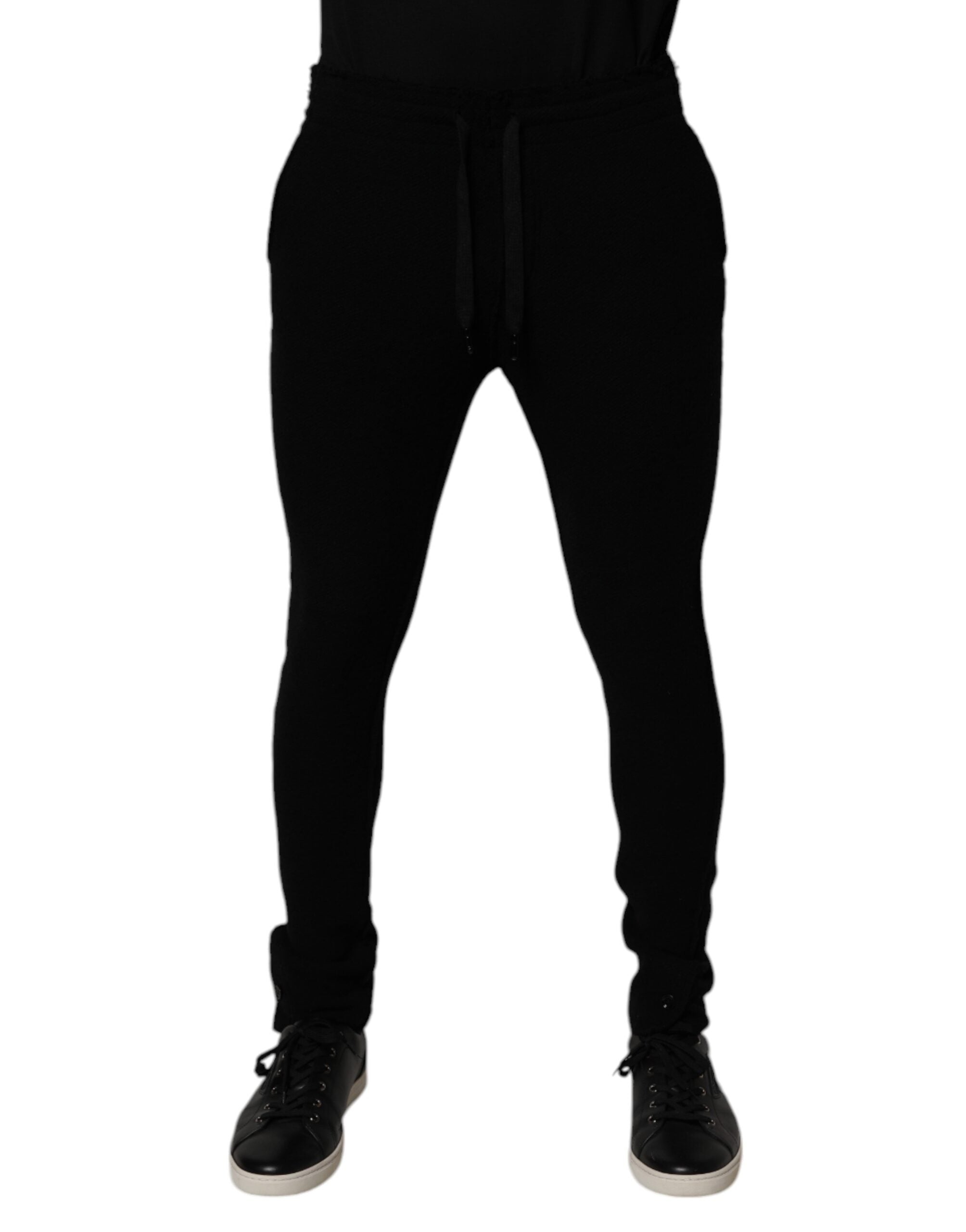 Cashmere Joggers — Black
