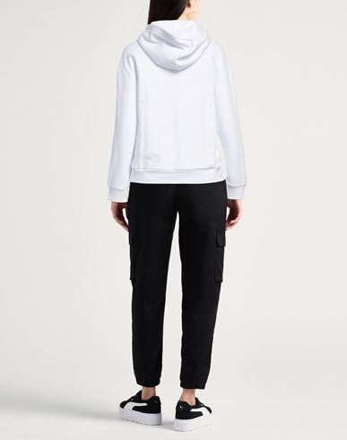 Ea7 Woman Sweatshirt White Size M Cotton, Polyester