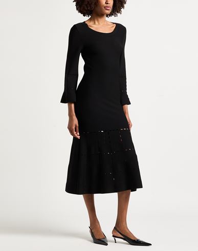 Woman Midi dress Black Size 6 Viscose, Polyamide