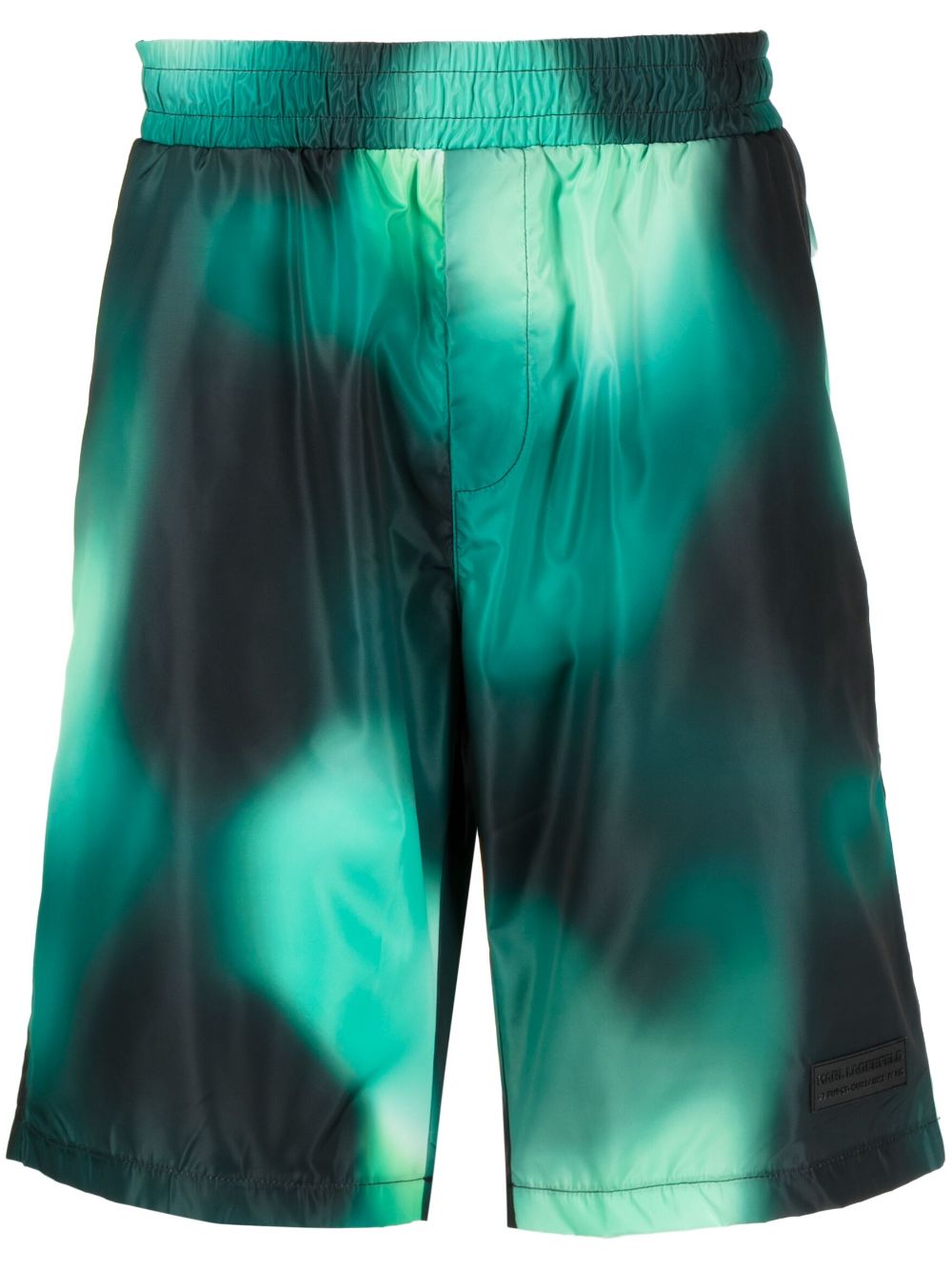 Ombré-effect swim shorts - Green