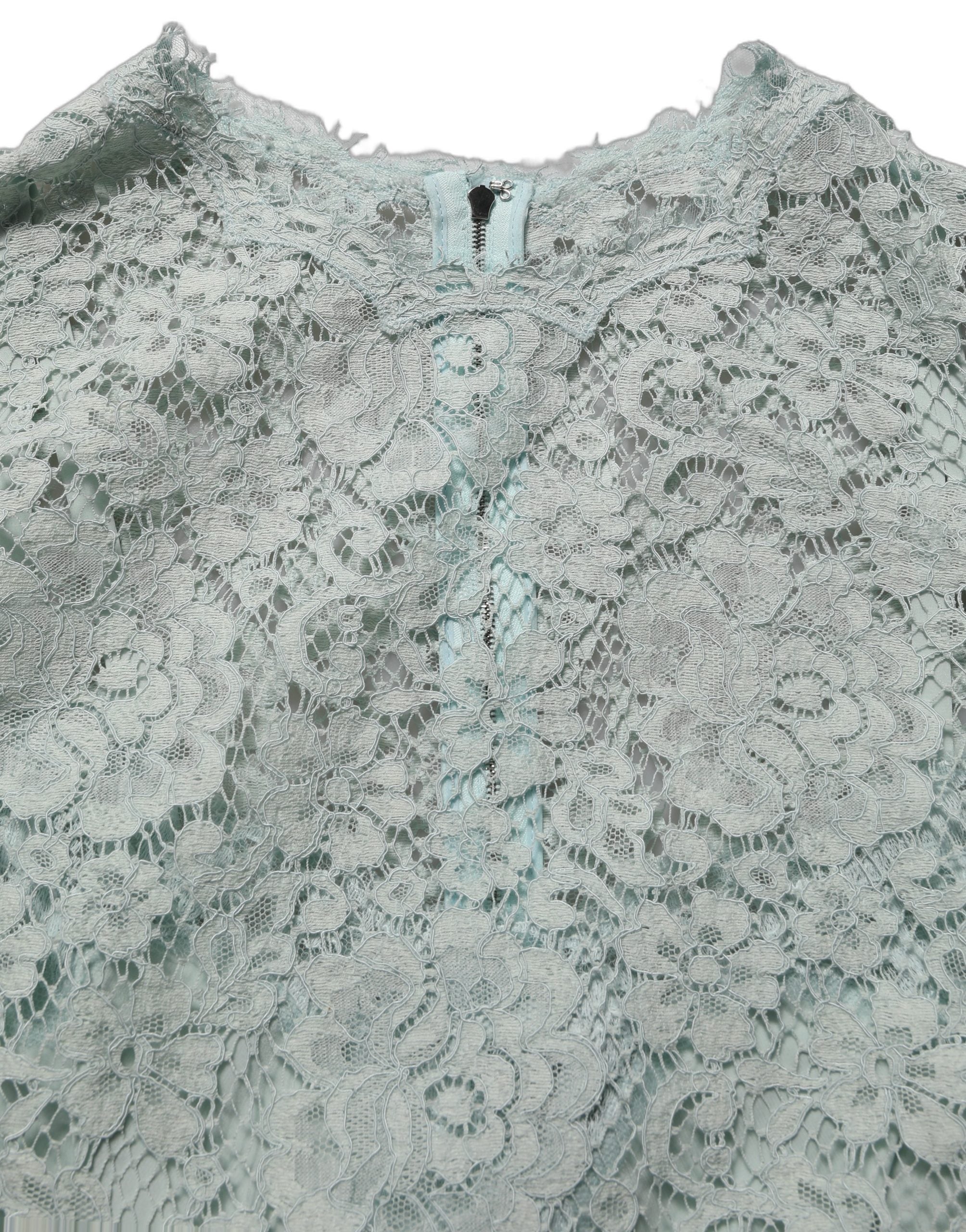 Floral Lace Dress — Green