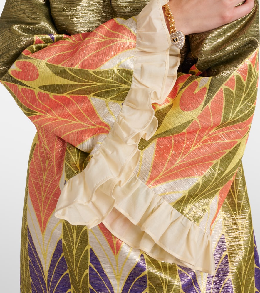Escape printed silk-blend minidress