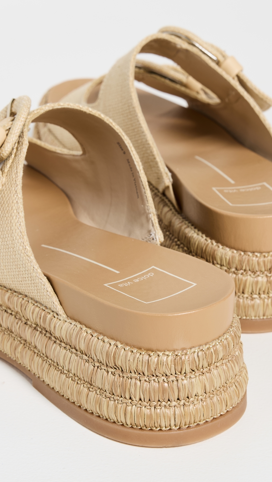 Dolce Vita Witny Sandals Lt Natural Woven Raffia