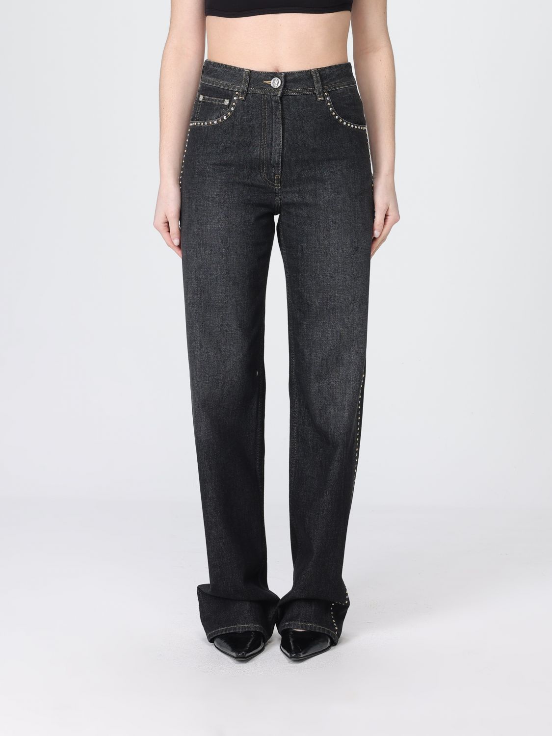 Jeans Woman color Black