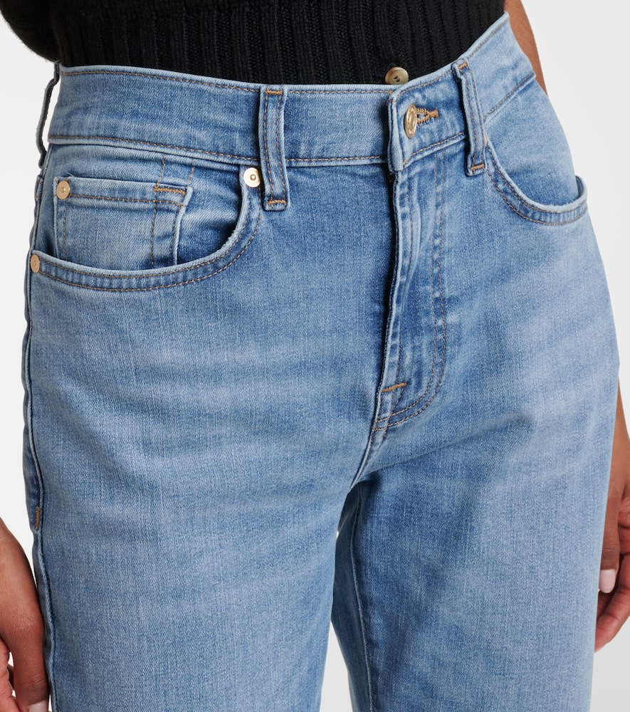 Mid-rise slim jeans