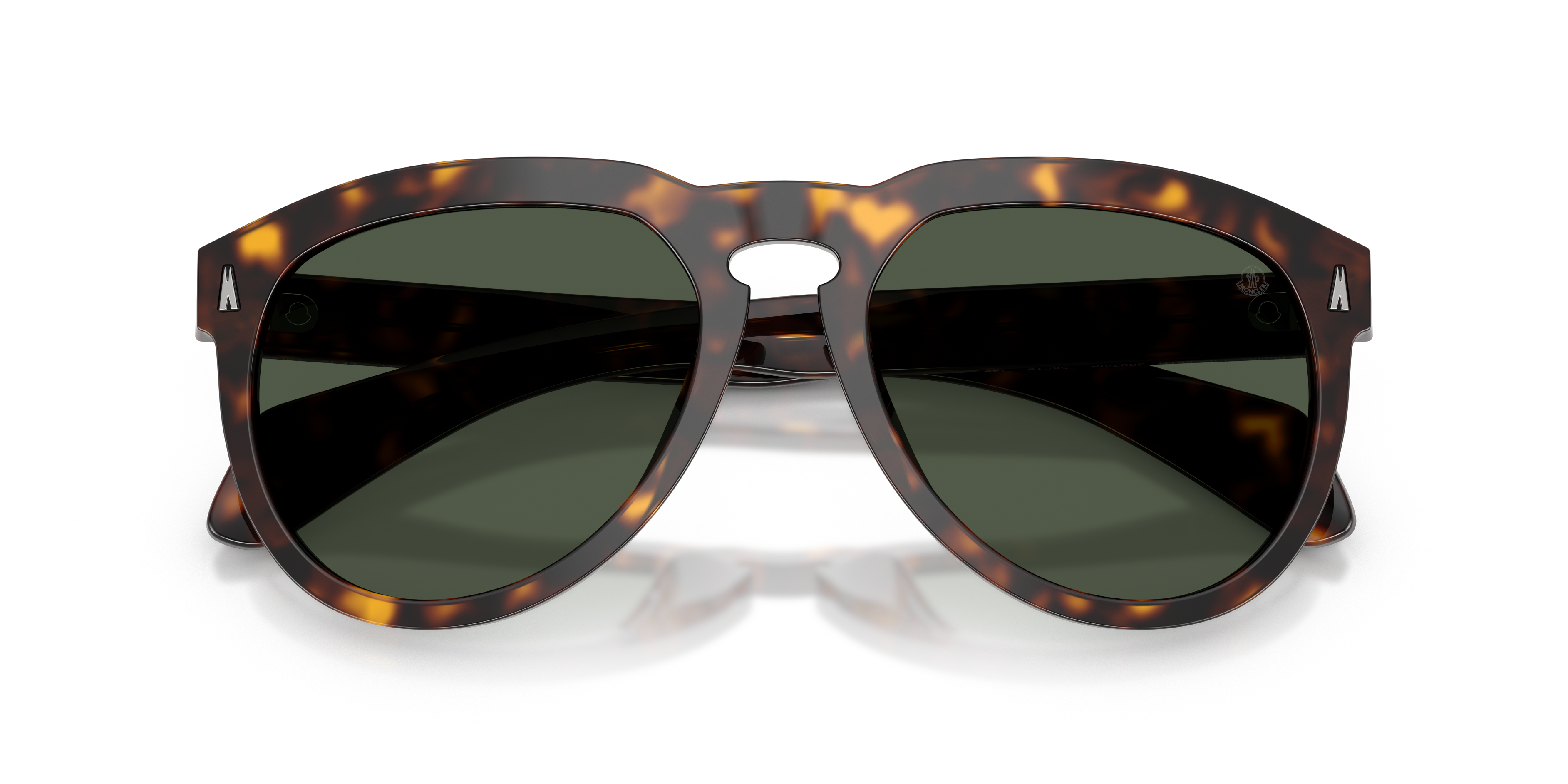 Moncler Unisex Moncler ME6020U ISOPLETH 30029A Gafas de sol Acetato Tortuga Verde Piloto Polarizado