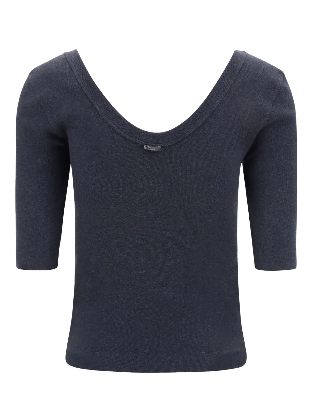 Scoop Neck T-Shirt — Anthracite Grey
