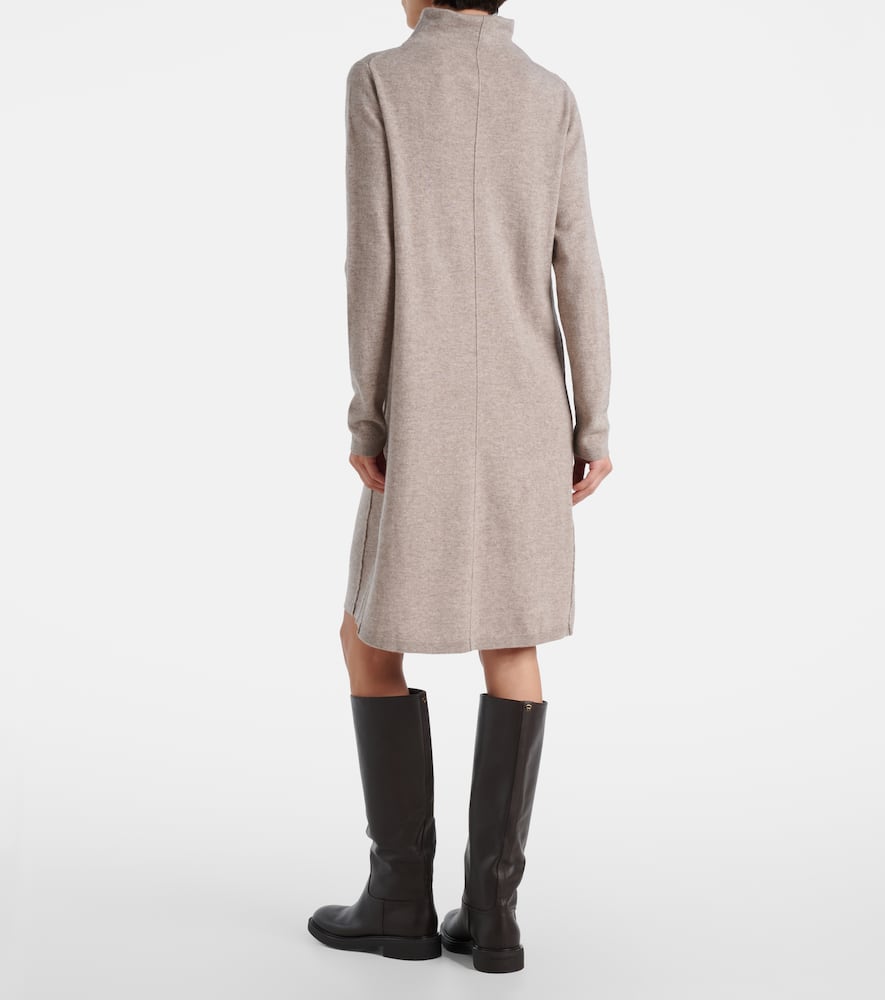 Knitted wool and cashmere midi dress
