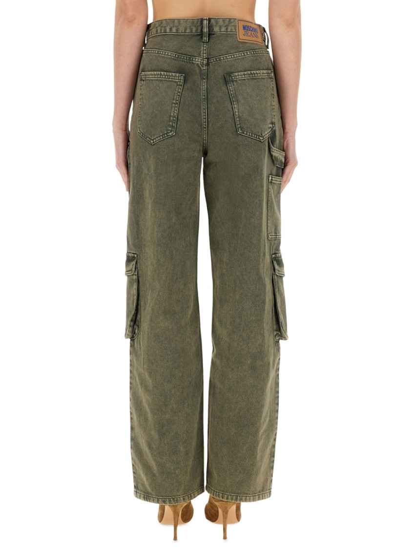 Khaki Relaxed High Rise Jeans