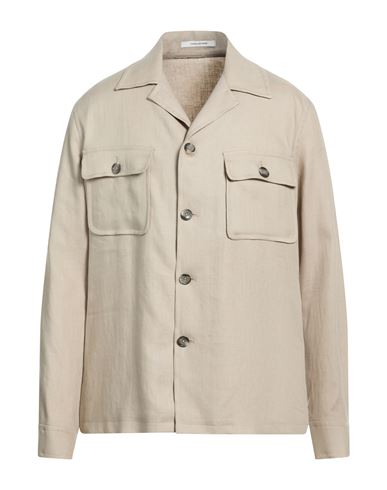 Man Shirt Sand Size 40 Linen