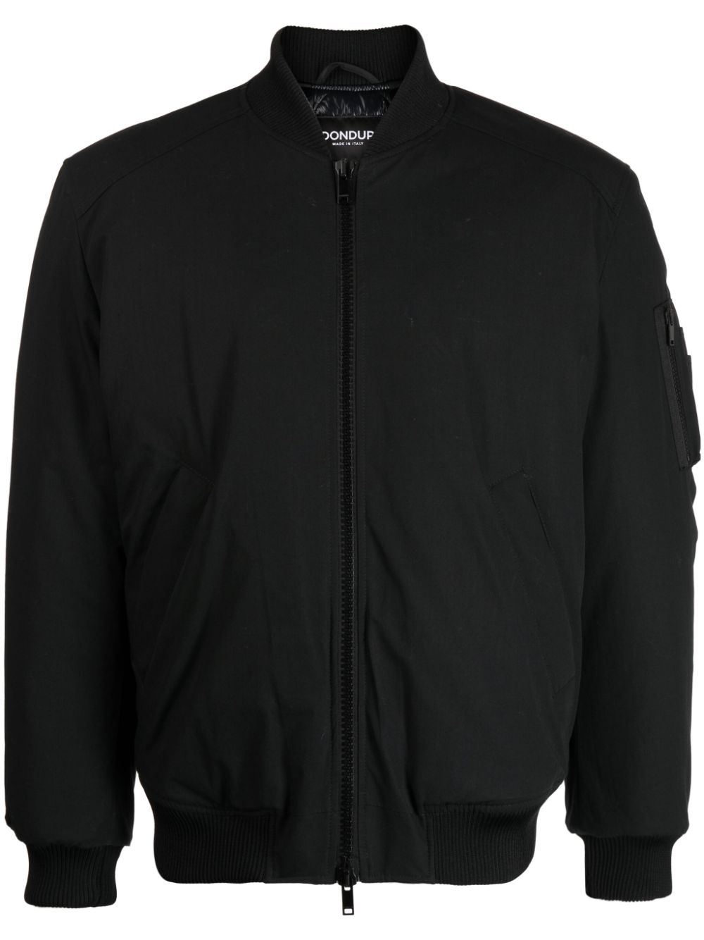 Zip-up padded bomber jacket - Black