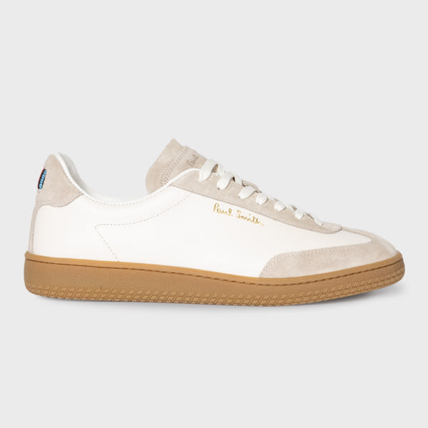White Leather 'Como' Trainers